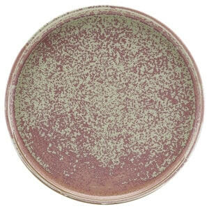 Genware Terra Porcelain Rose Low Presentation Plate 25cm Case Size 6