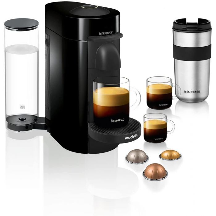 Magimix 11399 NEW Pod Coffee Machine Nespresso Vertuo Plus 1260w 1.2L Black