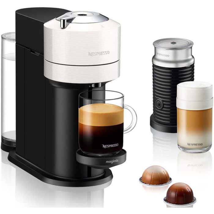 Magimix 11710 NEW Pod Coffee Machine with Aeroccino Nespresso Vertuo Next White