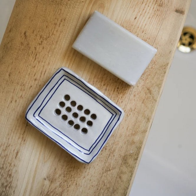 Ink Breton Stripe Soap Dish