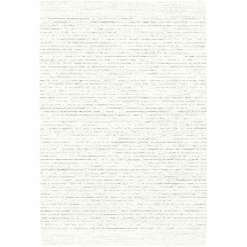 Mehari 23264 6474 Wilton Stripe Shaggy Rug in White