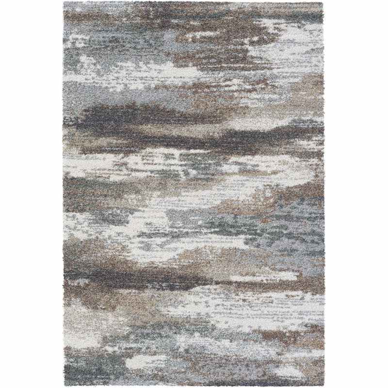 Mehari 23381 6747 Wilton Abstract Rug in Charcoal Grey