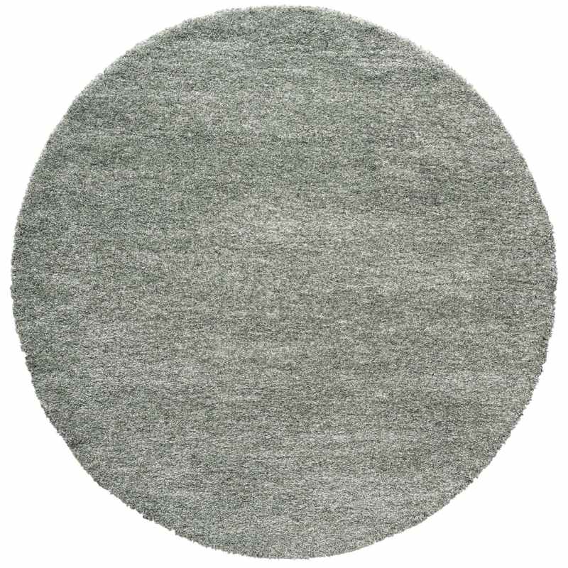 Mehari 23600 4747 Wilton Plain Circle Rug in Grey