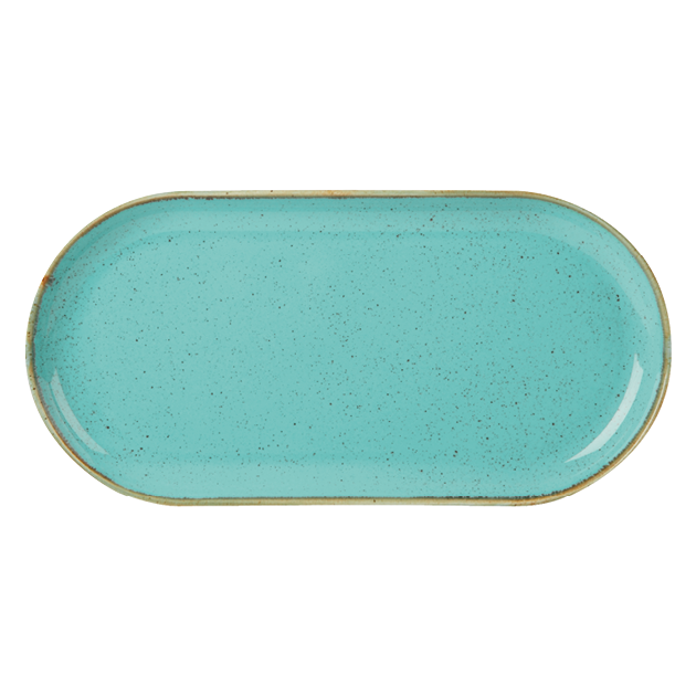 Porcelite Seasons Sea Spray Narrow Oval Plate 32x20cm/12.5x8" Case Size 6