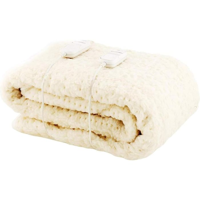 Beurer KSK379.64 Monogram Super King Size Electric Mattress Cover - Cream