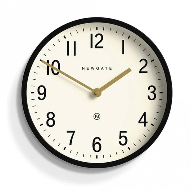Master Edwards Black Wall Clock