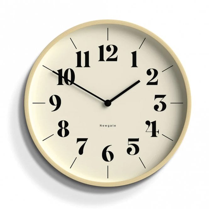 Mr Clarke Hopscotch Pale Plywood Wall Clock