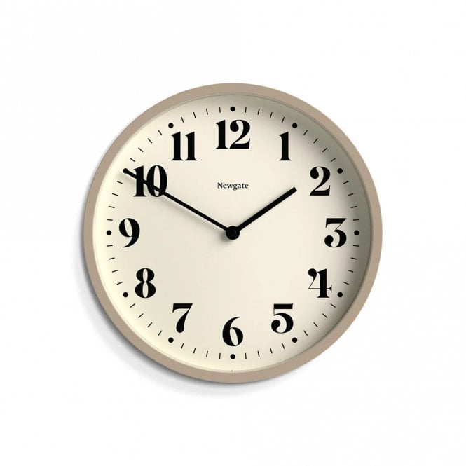 Number Four Stone Grey Wall Clock
