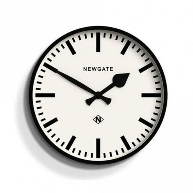 Number Three Railway Black Wall Clock