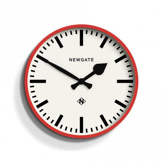 Number Three Railway Red Wall Clock