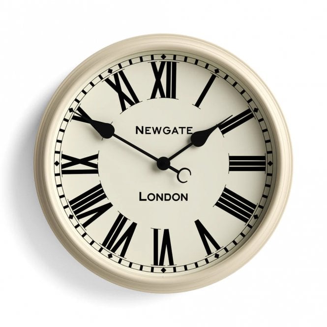 Spitalfields Gloss Cream Wall Clock