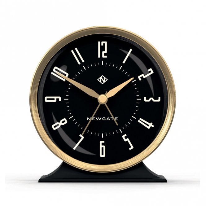 The Hotel Art Deco Black & Gold Alarm Clock