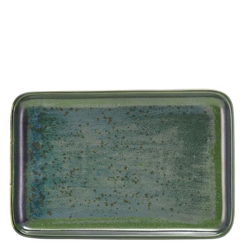 GenWare Terra Porcelain Aqua Green Rectangular Platter 30 x 20cm Case Size 3