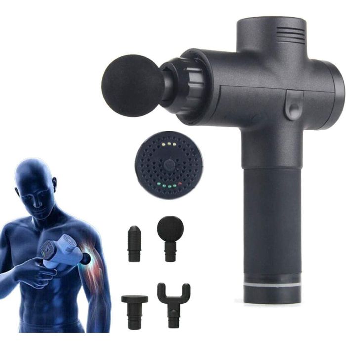 Oyria MG-09B NEW Cordless Personal Muscle Massage Gun Deep Tissue Massager Black