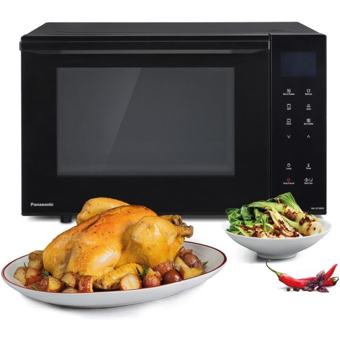 Panasonic NN-DF38PB Compact Combination Microwave Oven & Grill 23L 1000w Black