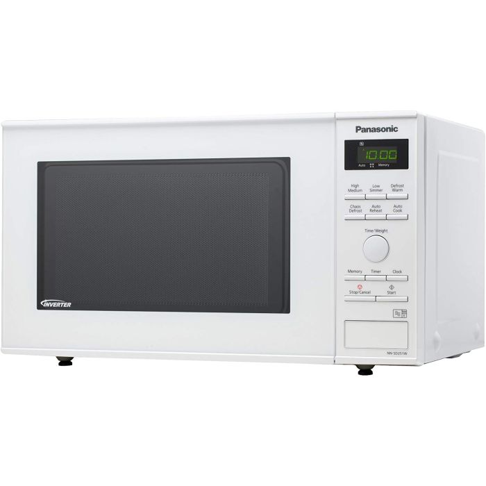 Panasonic NN-SD251WBPQ Solo Microwave Oven Digital Control 23L 950W - White