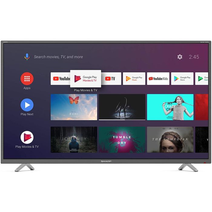 Sharp 4T-C40BL2KF2AB 40" Smart TV 4K UHD HDR Android TV Freeview HD & 3 x HDMI
