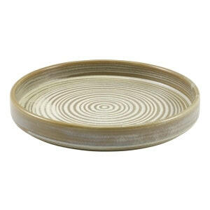 Genware Terra Porcelain Matt Grey Presentation Plate 21cm Case Size 6