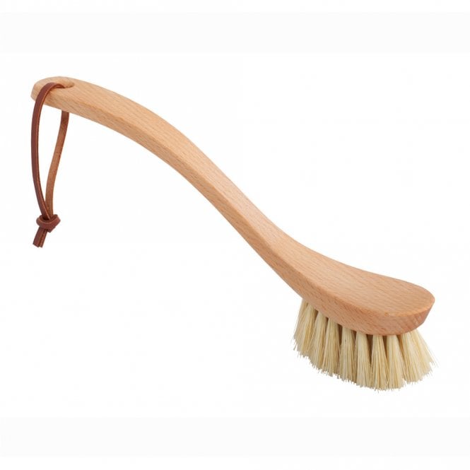 Oiled Beechwood Curved Handle Tampico Fibre Dish Brush