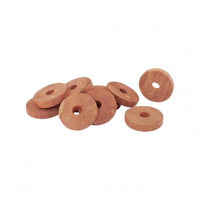 Red Cedarwood Clothes Hanger Discs