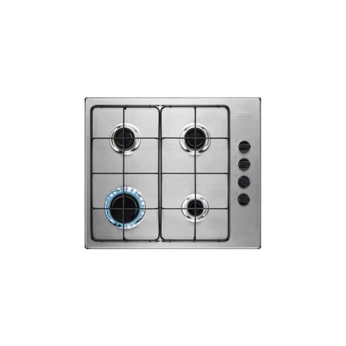 Zanussi ZGNN640X 60cm Integrated 4 Burner Gas Hob Stainless Steel
