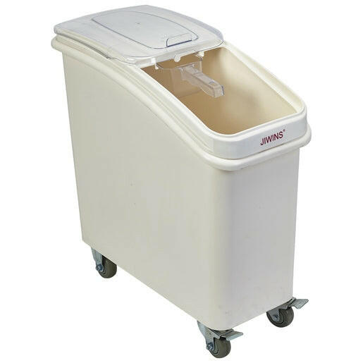 Polypropylene Mobile Ingredient Bin with Scoop 81L