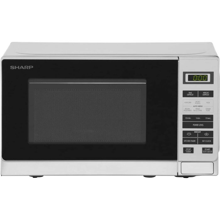 Sharp R220SLM NEW Standard Microwave Oven with Touch Controls 20L 800w Silver