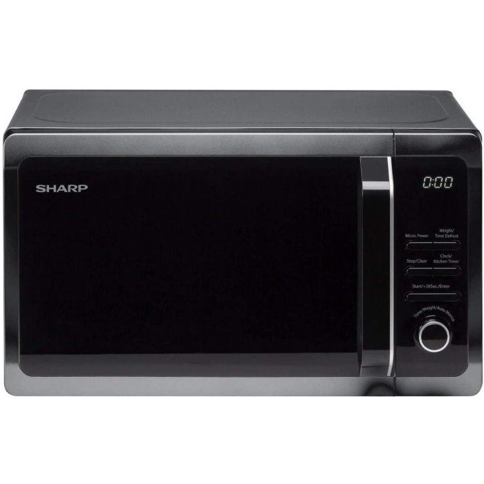 Sharp R274KM NEW Solo Microwave Oven with 10 Auto Menu Options 20L 800W - Black