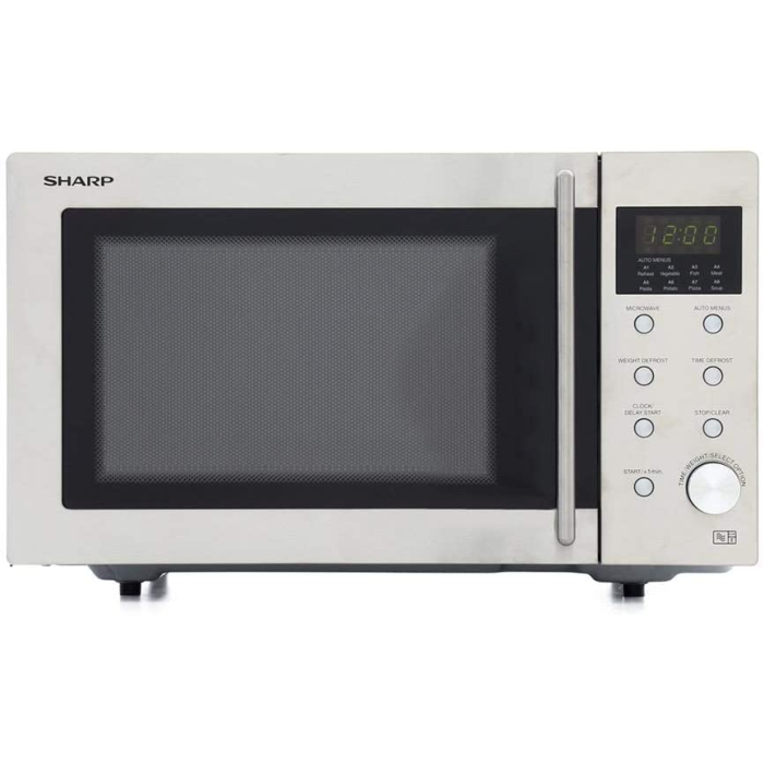 Sharp R28STM Digital Microwave Oven 23L LED Display 800W Stainless Steel
