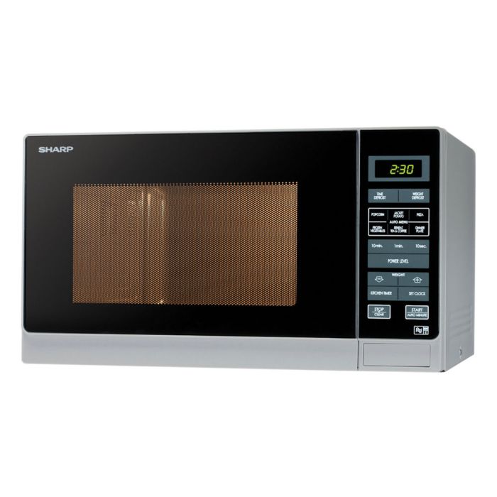 Sharp R372SLM NEW Compact Solo 900W 25L Digital Microwave Oven 8 Auto Programs