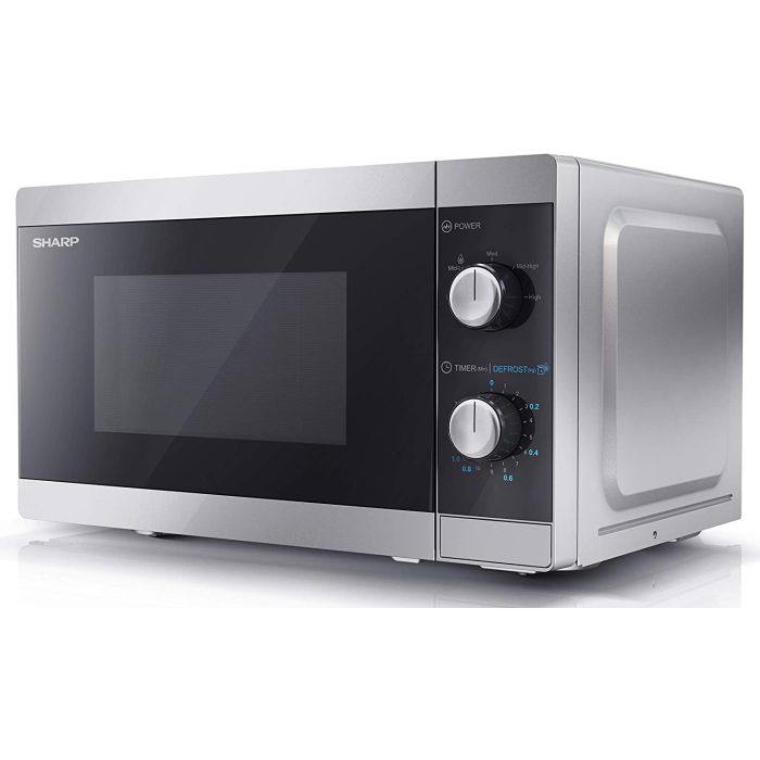Sharp YC-MS01U-S Manual 20 Litre Solo Microwave With 5 Power Levels 800W Silver