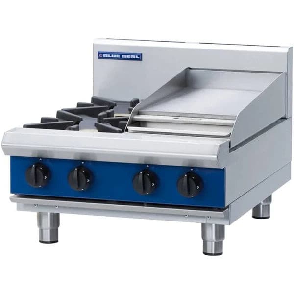 Blue Seal Evolution G514C-B 2 Burner Cooktop With Griddle Bench Model