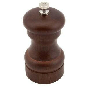 Genware Dark Wood Salt Or Pepper Grinder 10cm Sold Separately