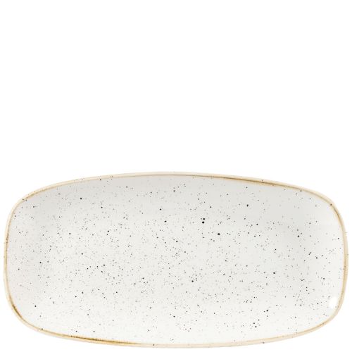 Churchill Stonecast Barley White Chefs Oblong Plate 12.7 x 26.9cm/5 x 10.56" Case Size 12