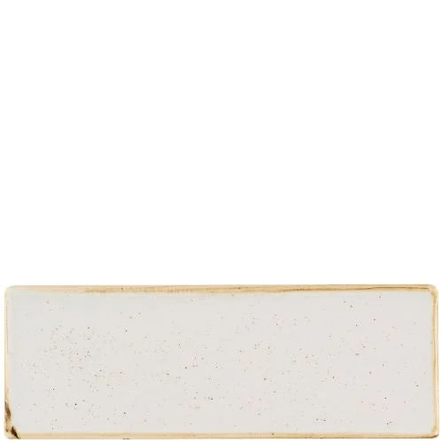 Churchill Stonecast Barley White Oblong Plate 24.7 x 8.8cm Case Size 6