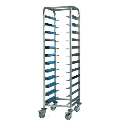 Premier Tray Clearing Trolley 1 x 12 Tray Stainless Steel Frame