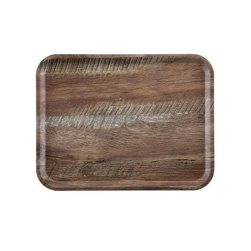 Cambro CA3646E88 Madeira Dark Oak Wood Effect Tray 36 x 46cm