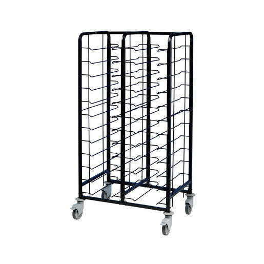 Premier Tray Clearing Trolley 2 x 12 Tray Black Frame