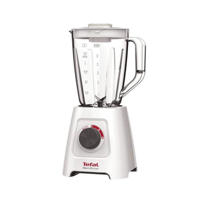 Tefal BL420140 Jug Blender with Plastic Jug Blendforce II 1.25L 600W - White