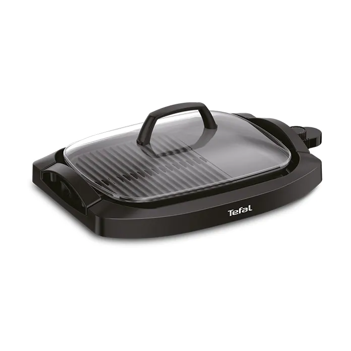 Tefal CB6A0830 Multi Grill Health Cooking Electric Grill with Lid 2000w Black