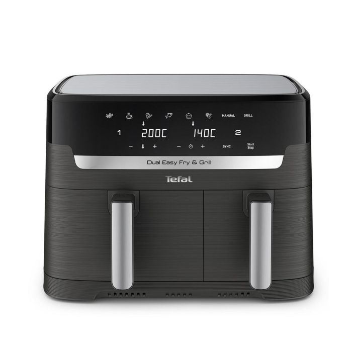 Tefal EY905B40 Dual Zone Air Fryer & Grill Easy Fry Healthy Cooking 8.3L Coal