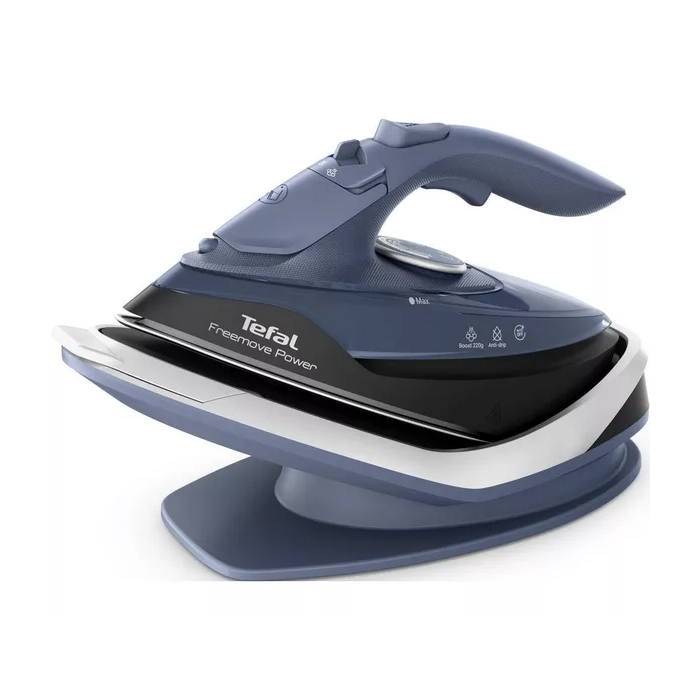 Tefal FV6674G0 Cordless Steam Iron Freemove Power 0.25L 2600w Blue Salt & Black
