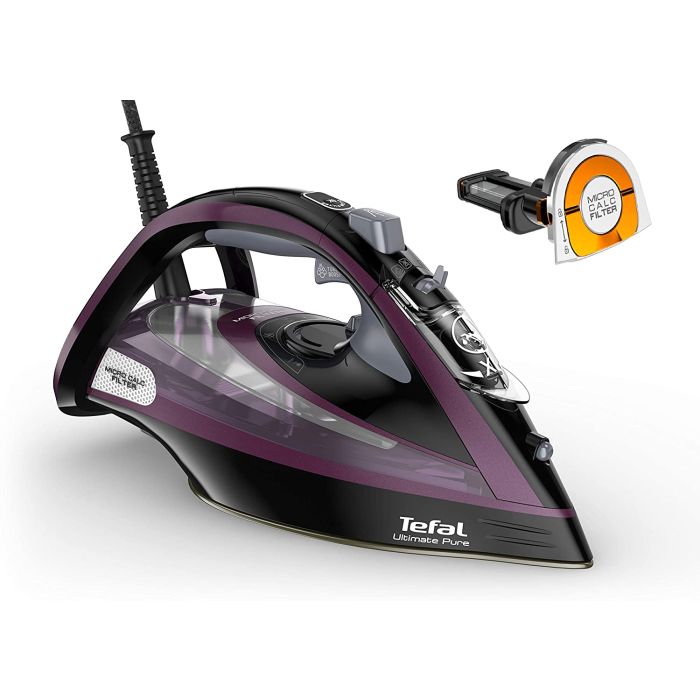Tefal FV9830G0 NEW Steam Iron Ultimate Pure Powerful 0.35L 3000w Black & Purple