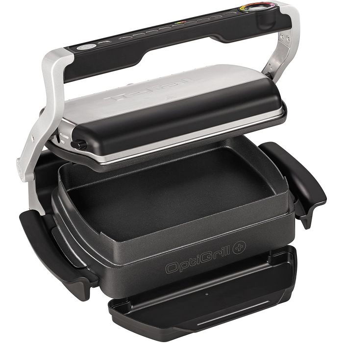 Tefal GC715D40 Grill Intelligent OptiGrill+ with Snacking Tray Stainless Steel