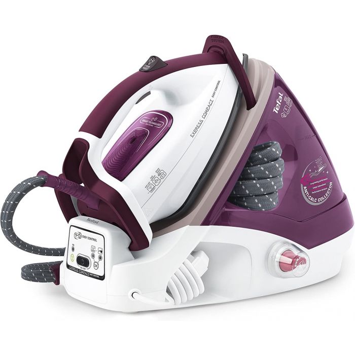 Tefal GV7620G0 NEW High Pressure Steam Generator Station Iron Purple & White
