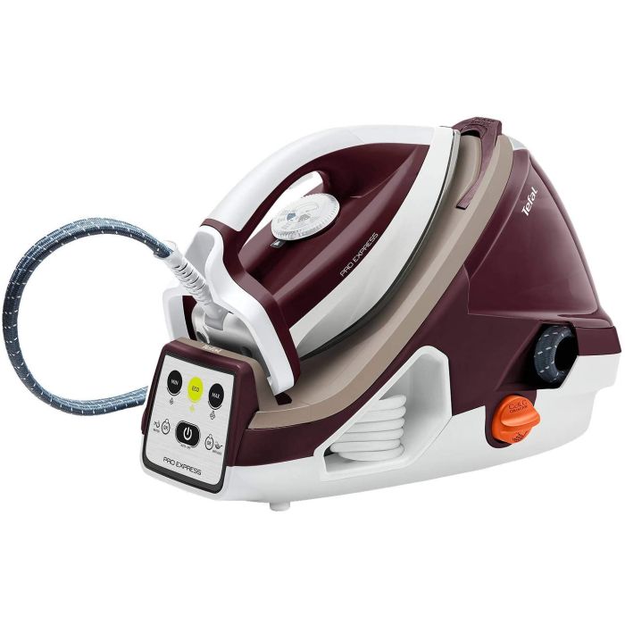 Tefal GV7810 NEW Steam Generator Station Pro Express Iron 1.6L White & Burgundy