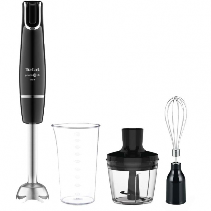Tefal HB943838 NEW Hand Blender 3-in-1 Mixer Infiny Force V2 0.8L 1000w Black