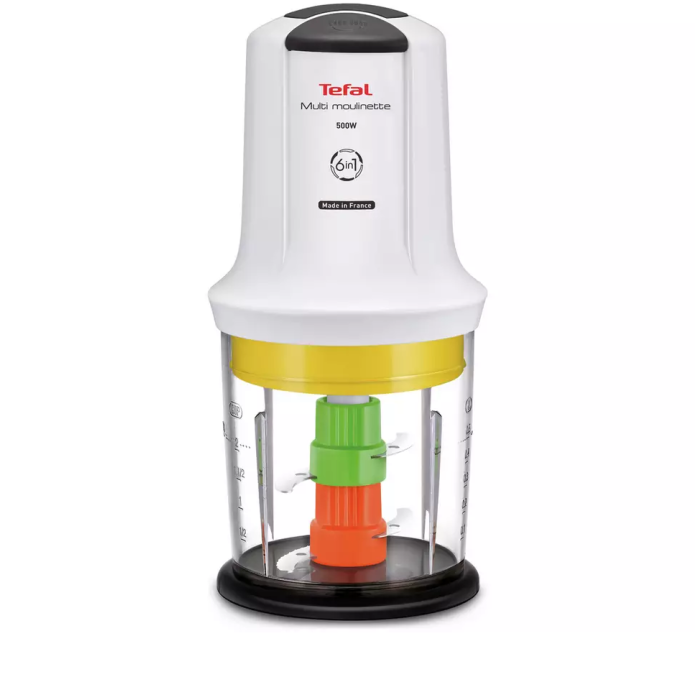 Tefal MQ723140 Chopper Multi Moulinette ExtraChop 6-in-1 Chopper 500W White