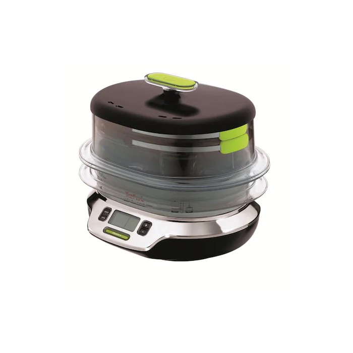 Tefal VS400315 3 Bowls Steam Cooker Vitacuisine Compact 10.3L Black & Silver