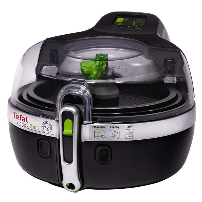 Tefal YV960140 Air Fryer 2in1 Low Fat Healthy Cooking 1400w 1.5Kg Black